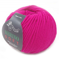 Merino Soft Цвет 36 Merino Soft Solo Filato 36 розовый неон