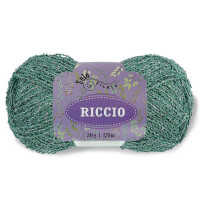 Riccio Цвет 5148 зеленый сланец / люрекс серебро