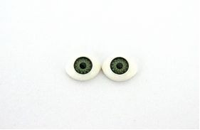 Глазки овальные № 6 , 08 мм *12 мм, упак./8шт., цв. зеленый (арт. 23417)