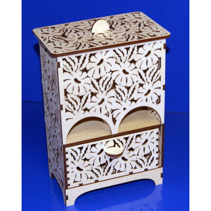 Чайный домик с ромашками двойной с ящиком (арт. 047538)