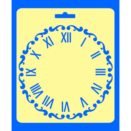 Трафарет "Римские цифры" (круг с орнаментом) (арт. 050428)