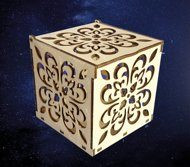 Шкатулка Кубик с узором (арт. 051533)