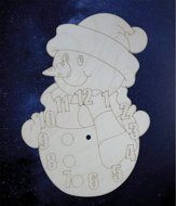 Циферблат Снеговик под роспись (арт. 051550)