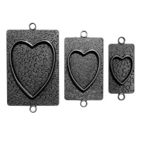 Spellbinders 006s Заготовка для украшения Сердца 2 (Серебро) 