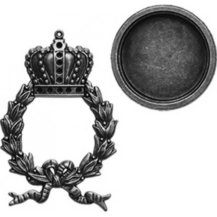 Заготовки для украшений «Regal Wreath - Silver» (Серебро) (арт. GL1-001S)