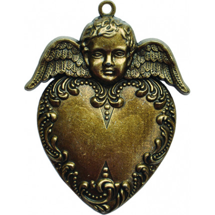 Заготовки для украшений «Heart Angel» (Бронза) (арт. GL2-001)