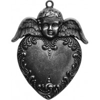 Spellbinders GL2-001S_1 Заготовки для украшений «Heart Angel» (Серебро) 