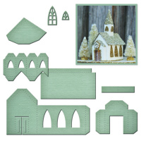 Spellbinders GLD-012_1 Набор мини-ножей для вырубки «Beacon St. Chapel» 