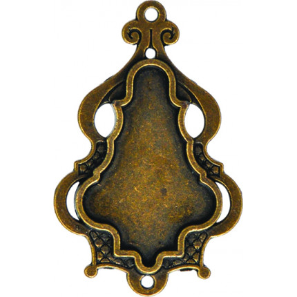 Заготовки для украшений «Chandelier Bezel-Large-Bronze» (Бронза) (арт. GLLB-004G)