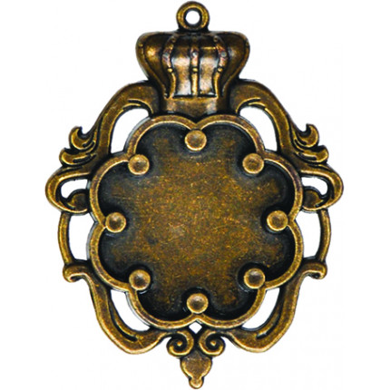 Заготовки для украшений «Crown Bezel-Small-Bronze» (Бронза) (арт. GLSB-003)