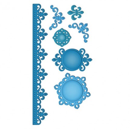 Набор ножей Spellbinders® Shapeabilities® "Узоры королевской лилии" (арт. Набор ножей Spellbinders® Shapeabilities® "Узоры королевской лилии")