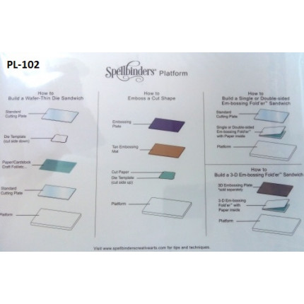 Платформа стандартная Spellbinders Platinum™ 21,9см х 32,9см х 1,6см (арт. PL-102)