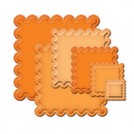 Набор ножей Spellbinders® Nestabilities® "Классические квадраты с фестонами маленькие" (арт. S4-129)