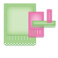 Spellbinders S5-135_1 Набор ножей Nestabilities® Card Creator "A2 Необычная тесьма" 