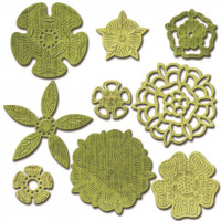 Spellbinders S5-232_1 Набор ножей Shapeabilities® "Коллекция тюдорских роз" 