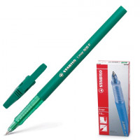 STABILO 808/36 Ручка шариковая STABILO "Liner", ЗЕЛЕНАЯ, корпус зеленый, узел 0,7 мм, линия письма 0,3 мм, 808/36 