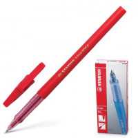 STABILO 808/40 Ручка шариковая STABILO "Liner", КРАСНАЯ, корпус красный, узел 0,7 мм, линия письма 0,3 мм, 808/40 