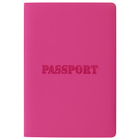 STAFF  Обложка для паспорта STAFF, мягкий полиуретан, "ПАСПОРТ", розовая, 237605 