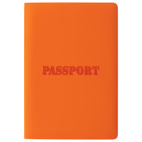 STAFF  Обложка для паспорта STAFF, мягкий полиуретан, "ПАСПОРТ", рыжая, 237606 
