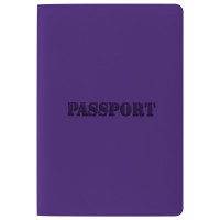 STAFF  Обложка для паспорта STAFF, мягкий полиуретан, "ПАСПОРТ", фиолетовая, 237608 