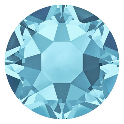 Стразы клеевые Swarovski 2078 SS16 цветн. 3.9 мм кристалл 1 шт голубой (aquamarine 202) (арт. 2078)