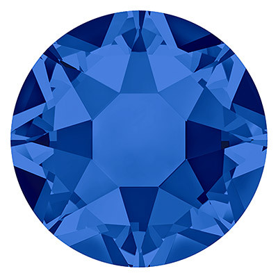 Стразы клеевые Swarovski 2078 SS16 цветн. 3.9 мм кристалл 1 шт т.голубой (capri blue 243) (арт. 2078)