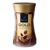 TCHIBO - Кофе растворимый TCHIBO "Gold selection", сублимированный, 190 г, стеклянная банка, - 