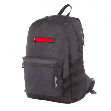 Рюкзак TIGER FAMILY молодежный, Muse, сити-формат, "Jet", черный, 45х29х14 см, 227881, TDMU-002A (арт. TDMU-002A)