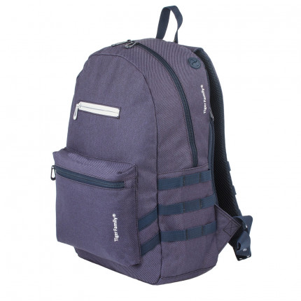 Рюкзак TIGER FAMILY молодежный, Muse, сити-формат, "Rugged", синий, 45х29х14 см, 227882, TDMU-003A (арт. TDMU-003A)