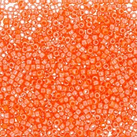 TOHO  Бисер TOHO 15/0 круглый 3 1.5 мм 5 г №0129 оранжевый/перл 