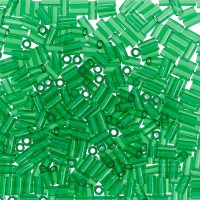 TOHO  Бисер TOHO стеклярус BUGLE №1 3 мм 5 г №0007B т.зеленый 
