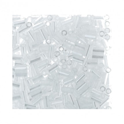 Бисер TOHO стеклярус BUGLE №3 3 мм 5 г №0141 белый/перл