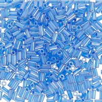 TOHO  Бисер TOHO стеклярус BUGLE №4 3 мм 5 г №0917 т.голубой/перл 