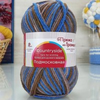 Подмосковная принт Цвет 2605 голубой/беж