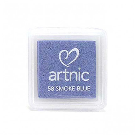 Подушечка чернильная Tsukineko "Artnic Small" 25х25мм, цвет: Дымчато-голубой (арт. AS-058)
