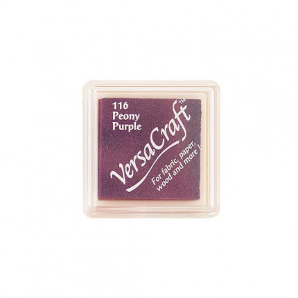 Подушечка чернильная Tsukineko "Versa Craft Small" 25х25мм, цвет: Пурпурный пион (арт. VKS-116)