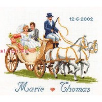 Vervaco 2002-70813 Комплект для вышивания Vervaco "Паспарту молодоженов Marie-Chomas" 29*26 см. 2002-70813 Комплект для вышивания Vervaco "Паспарту молодоженов Marie-Chomas" 29*26 см. 