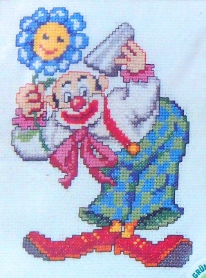 Набор для вышивания 210.854 Клоун с цветком