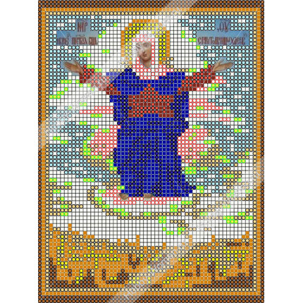 Рисунок на ткани для вышивания бисером "WH" ИЧМС0044 Богородица Спорительница хлебов (арт. ИЧМС0044)