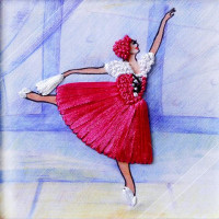 WOMAN HOBBY ВЛБС0006 Набор для вышивания лентами "WH" ВЛБС0006 Серия "Балерины" 