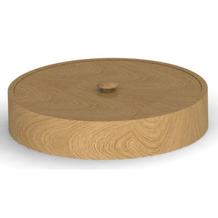Деревянная шкатулка круглая 176 мм (арт. Шк круг 05)