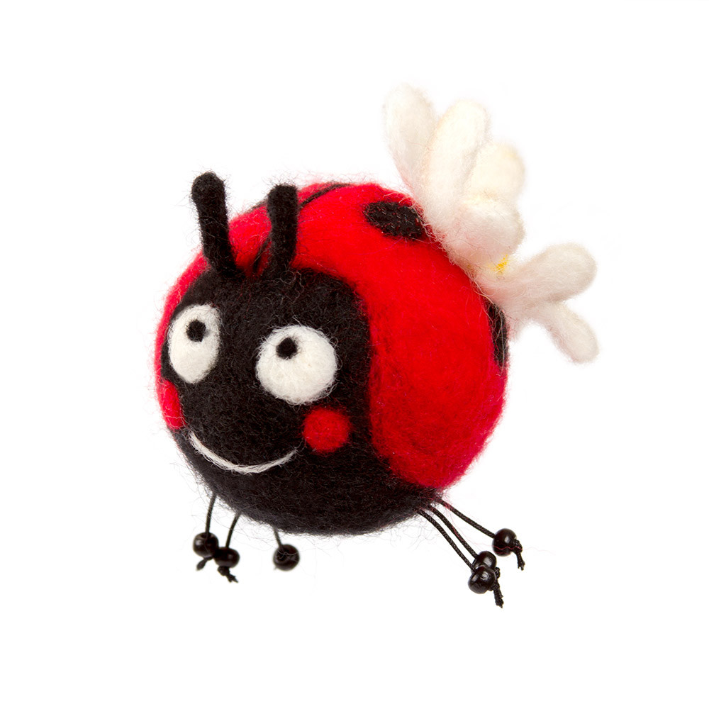 "Woolla" WT-0138 "Божья коровка Боба" набор для валяния . (арт. WT-0138) "Woolla" WT-0138 "Божья коровка Боба" набор для валяния . (арт. WT-0138)