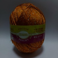 BRIGHT VISCOSE Цвет 10 оранжевый с серебром