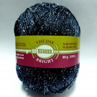 BRIGHT VISCOSE Цвет 19 темно-синий с серебром