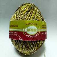 BRIGHT VISCOSE Цвет 3 коричневый/фисташка/горчица