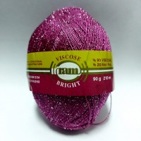 BRIGHT VISCOSE Цвет 4 фуксия с серебром