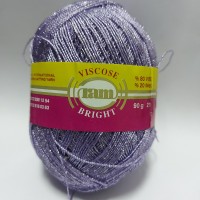 BRIGHT VISCOSE Цвет 6 светлая сирень с серебром