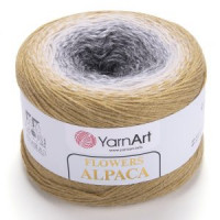 Flowers Alpaca Цвет 411 песочный/серый