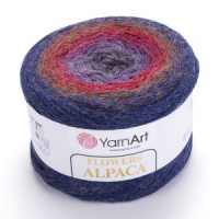 Flowers Alpaca Цвет 439 синий/ягодный/сирень