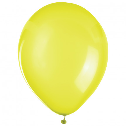 Шары воздушные ZIPPY (ЗИППИ) 10" (25 см), комплект 50 шт., желтые, в пакете, 104178 (арт. 104178)